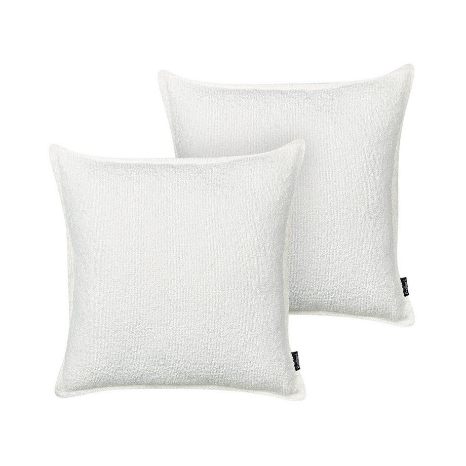 Beliani Lot de 2 coussins décoratifs en Bouclé Scandinave SENECIA  