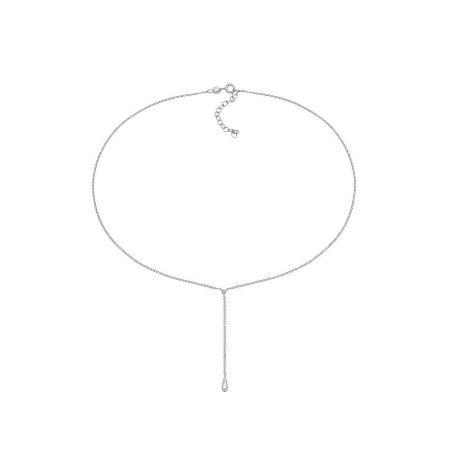 Elli  Halskette Choker Y-Kette Tropfen Kugel Boho 925 Silber 