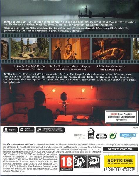 GAME  Martha is Dead Standard Englisch PlayStation 5 