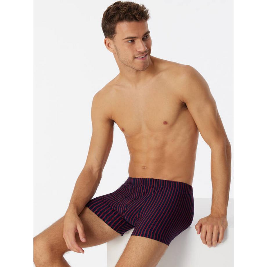 Schiesser Short Boxer Rayé en Coton Organique  