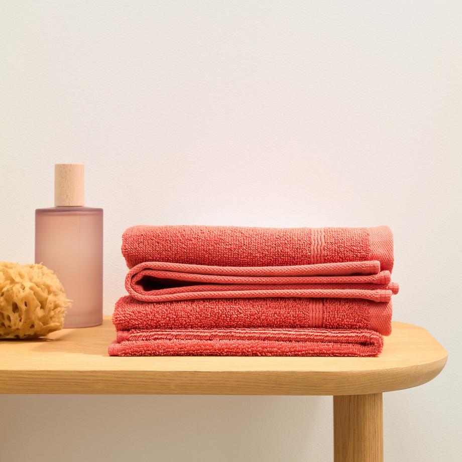 La Redoute Intérieurs Lot 4 serviettes d'invité éponge 600 g/m²  