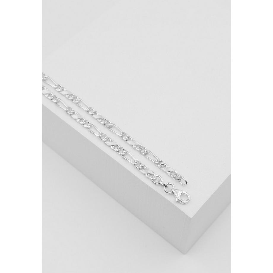 MUAU Schmuck  Collier Carrera/Figaro Weissgold 750, 3.5mm, 60cm 