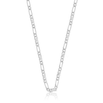 Collier Carrera/Figaro Weissgold 750, 3.5mm, 60cm