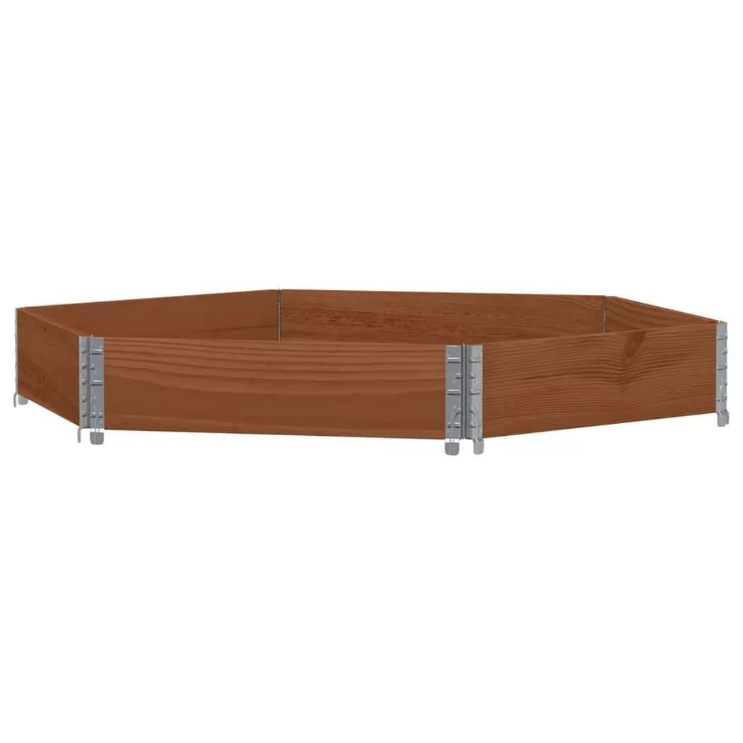 VidaXL - Lit surélevé bois de pin, One Size, Marron