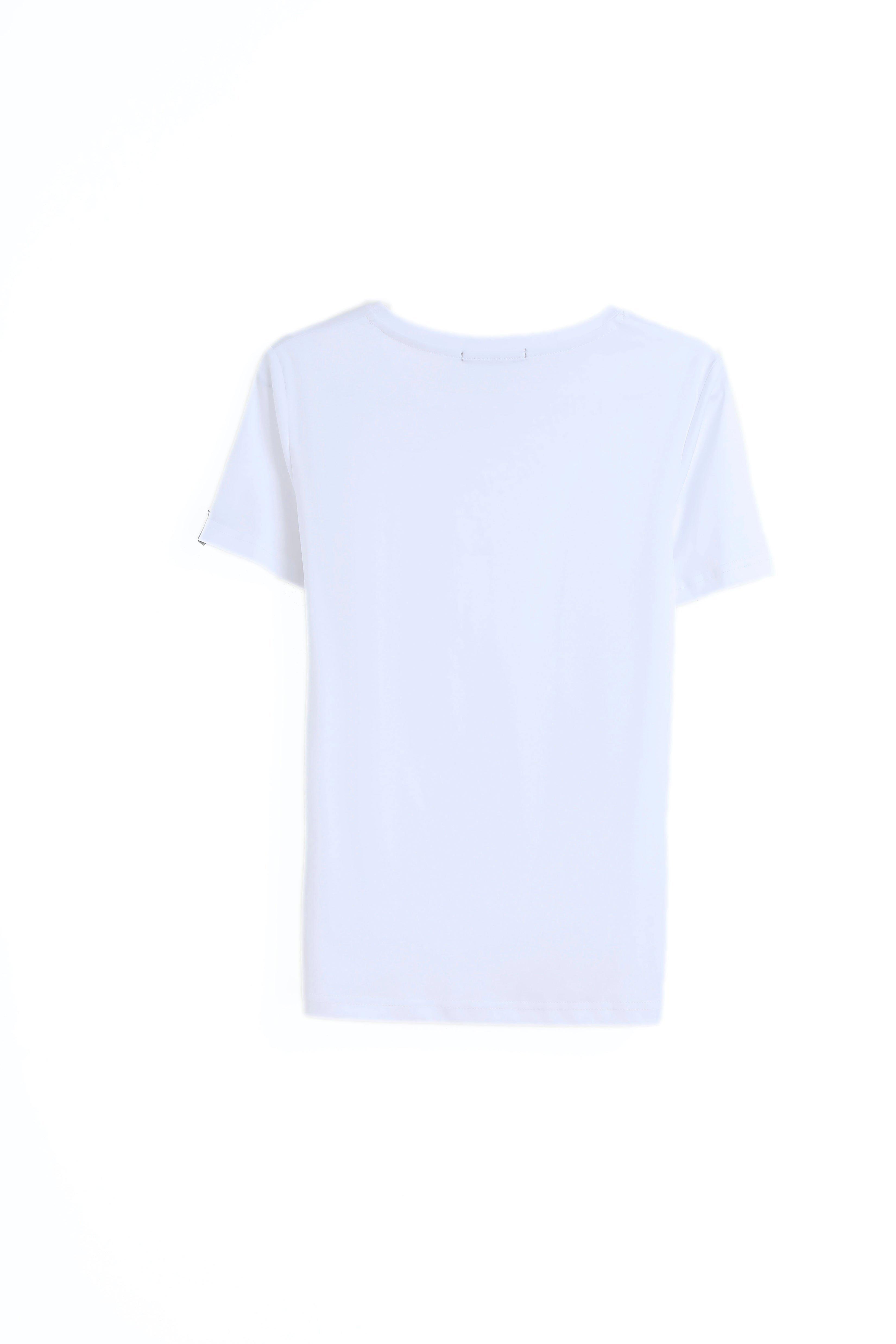 Bellemere New York  T-shirt in cotone Grand girocollo 160G 