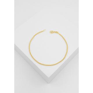 MUAU Schmuck  Bracelet palmier or jaune 750, 1,7mm, 19cm 