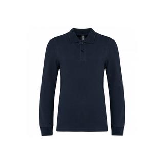 Kariban  langarm polo-shirt kind 