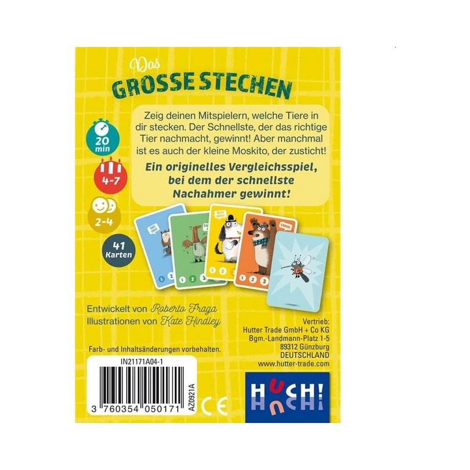 HUCH!  Kartenspiel Grosse Stechen Weck das Tier in dir! 