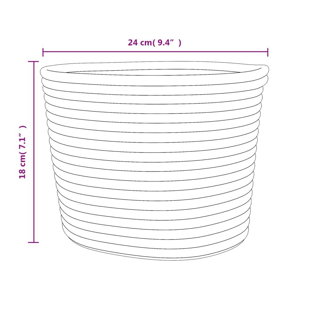 VidaXL cestino portaoggetti Cotone  