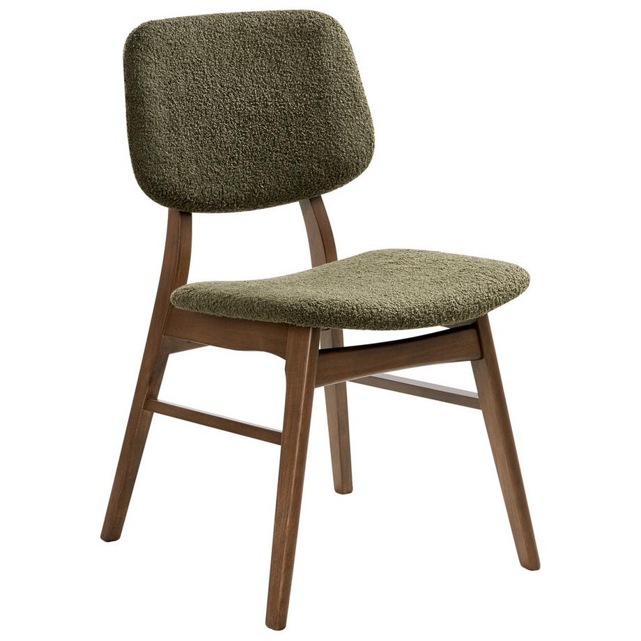 Beliani Lot de 2 chaises de salle à manger en Bois d'hévéa  ELAINE  