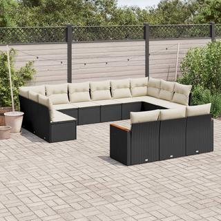 VidaXL set divano da giardino Polirattan  