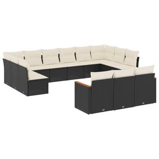 VidaXL set divano da giardino Polirattan  