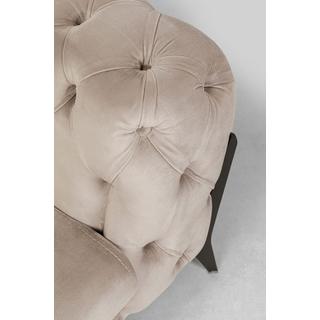 KARE Design Canapé d'angle Bellissima Velours Taupe gauche 180x240  