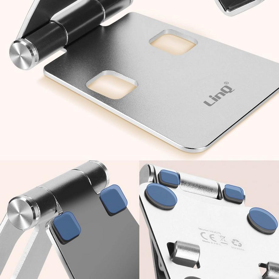 Avizar  Mini supporto pieghevole argento, LinQ 