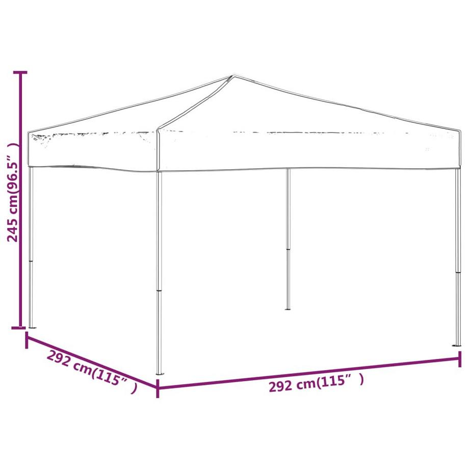 VidaXL tenda per feste Tessuto  