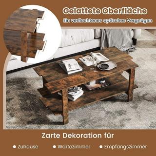 Northix 2-stufiger Couchtisch mit Ablage  