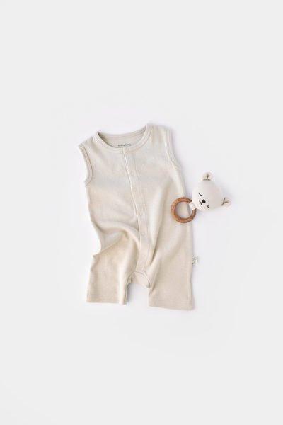 BabyCosy Organic  Barboteuse courte, sans manches 