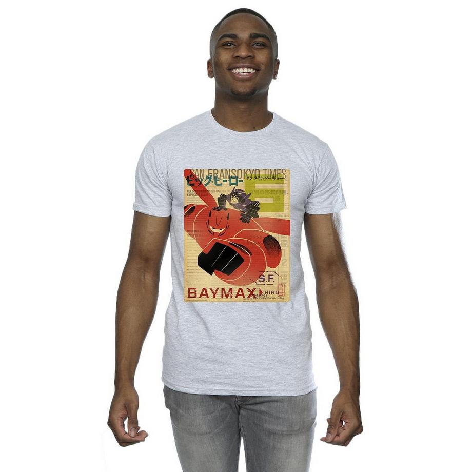 Disney Big Hero 6 Baymax San Fransokyo Times T-Shirt  