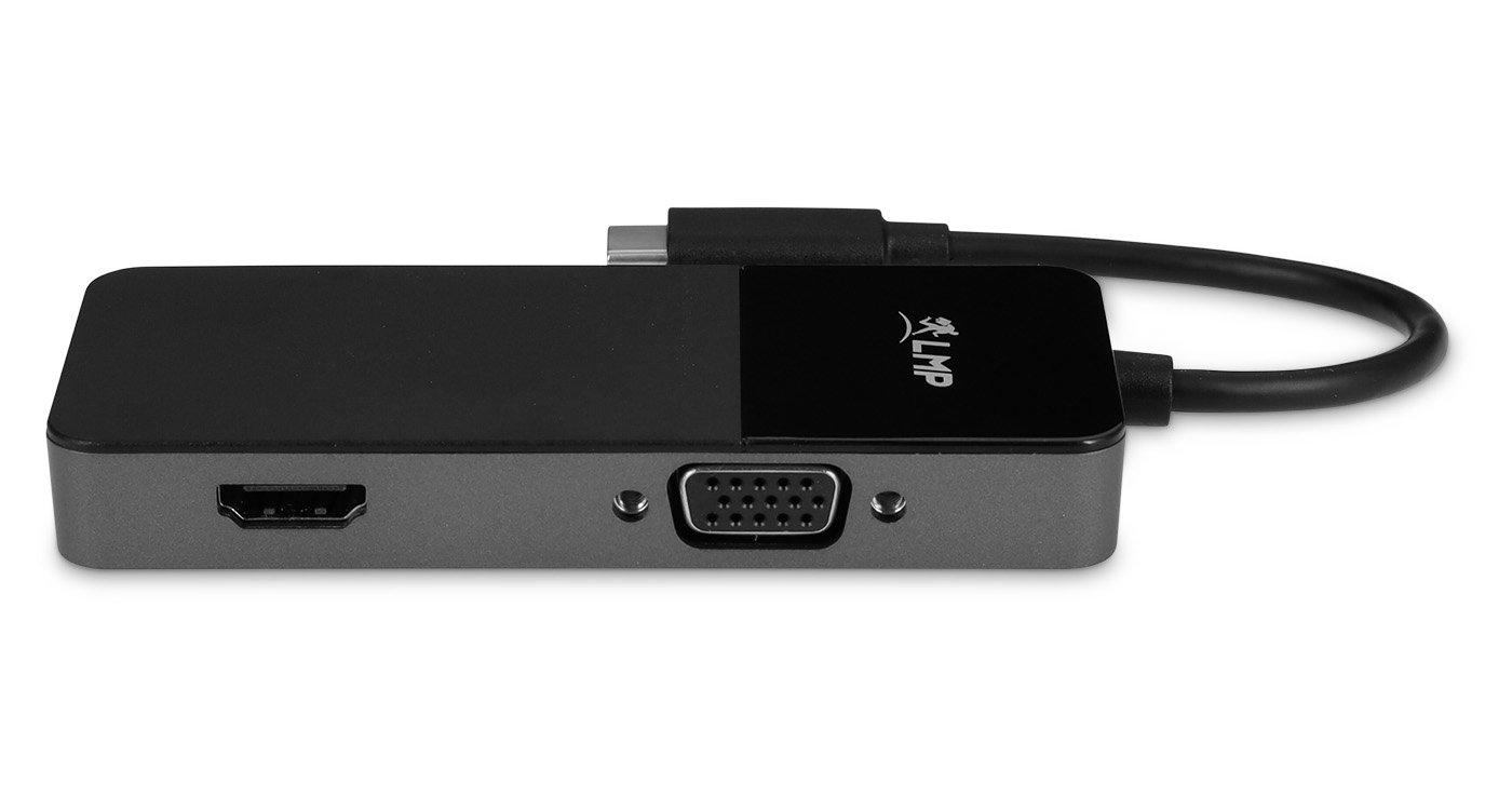 LMP  LMP 24174 0,11 m USB Typ-C HDMI + VGA (D-Sub) Schwarz 