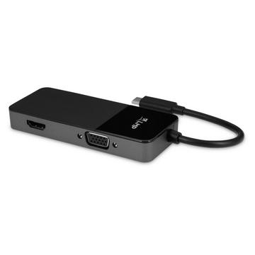 LMP 24174 0,11 m USB Typ-C HDMI + VGA (D-Sub) Schwarz