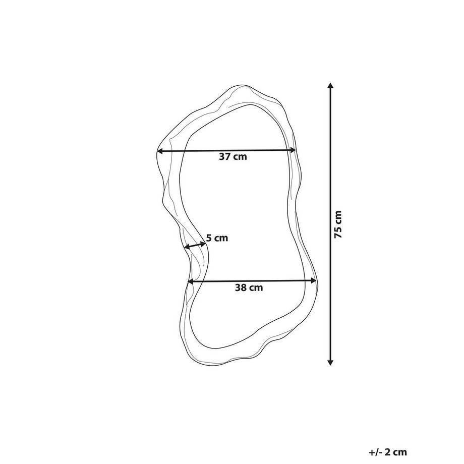 Beliani Wandspiegel aus Glas  SERY  