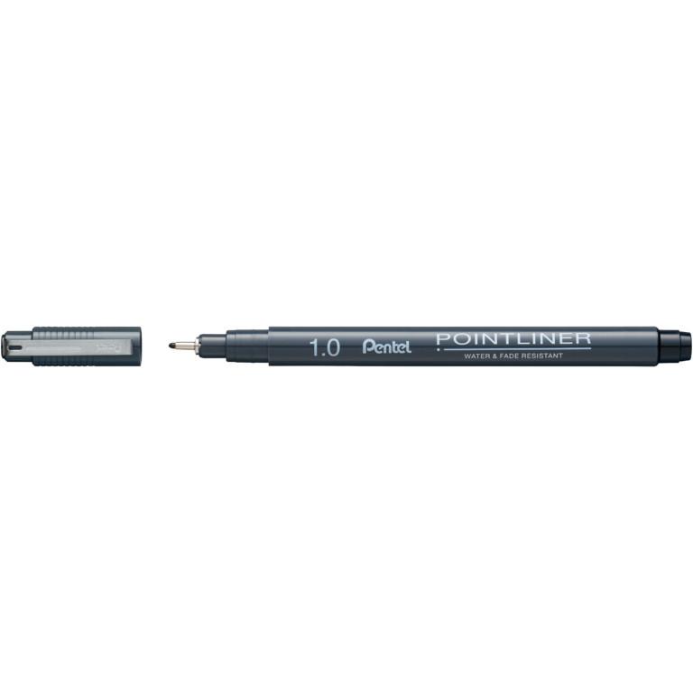 Pentel  Pentel S20P-10A stylo à bille Noir Fin 1 pièce(s) 