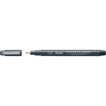 Pentel S20P-10A stylo à bille Noir Fin 1 pièce(s)