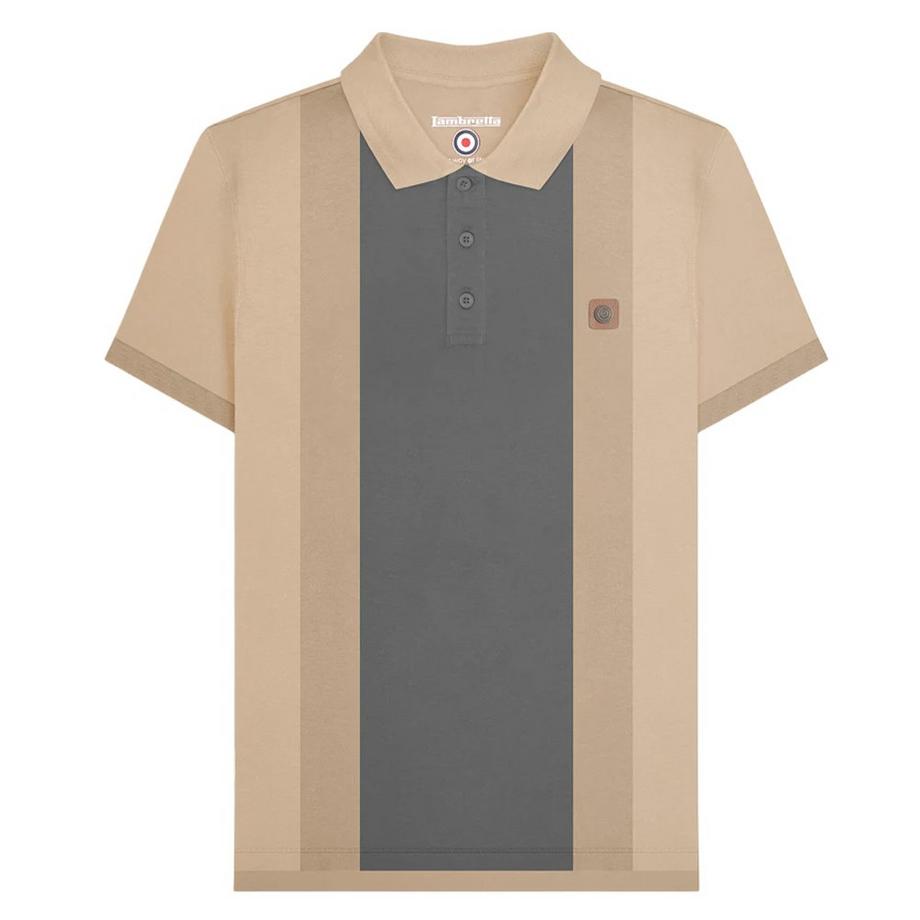 Polo Motiftyle Panneau Contrasté