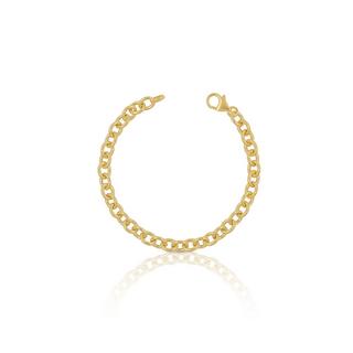 MUAU Schmuck  Bracelet rond forçat or jaune 750, 6,4mm, 21cm 