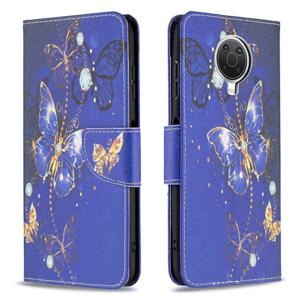 Cover-Discount  custodia Nokia G10 / G20 - Farfalla in pelle bianca 