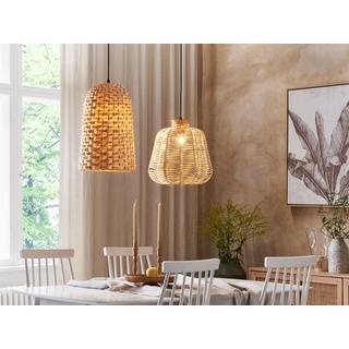 Beliani Lampe suspension en Bambou Boho KERIO  