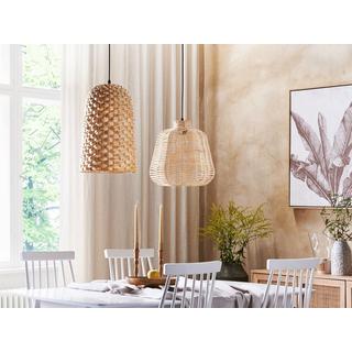 Beliani Lampadario en Legno di bambù Boho KERIO  