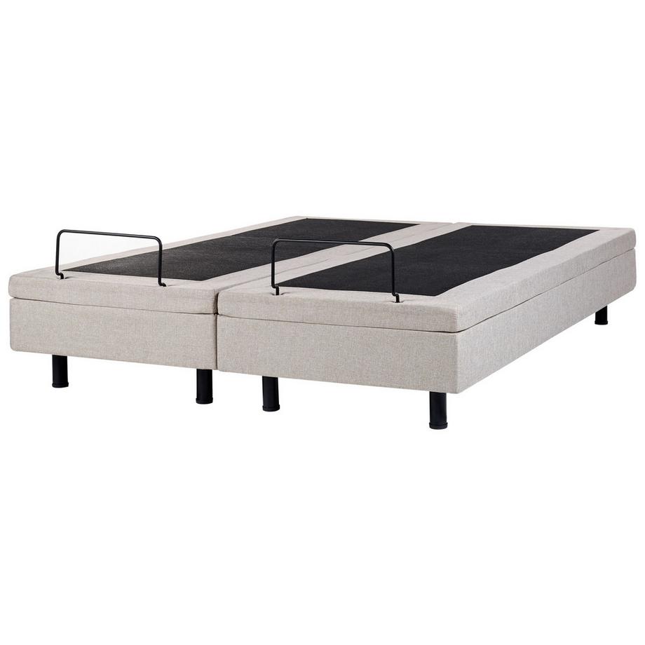 Beliani Lit réglable sans tête de lit en Tissu Moderne DUKE  