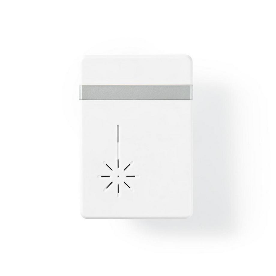 Nedis  Funk-Türklingel | Batteriebetrieb | 3 V DC | 1x CR2032 | Lautstärke: 80 dB | Signalreichweite: 300 m | IP44 | 36 Melodien | 1 Empfänger | Weiß 