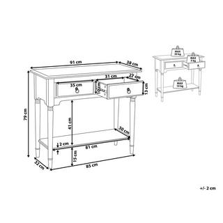 Beliani Console en MDF Traditionnel LOWELL  