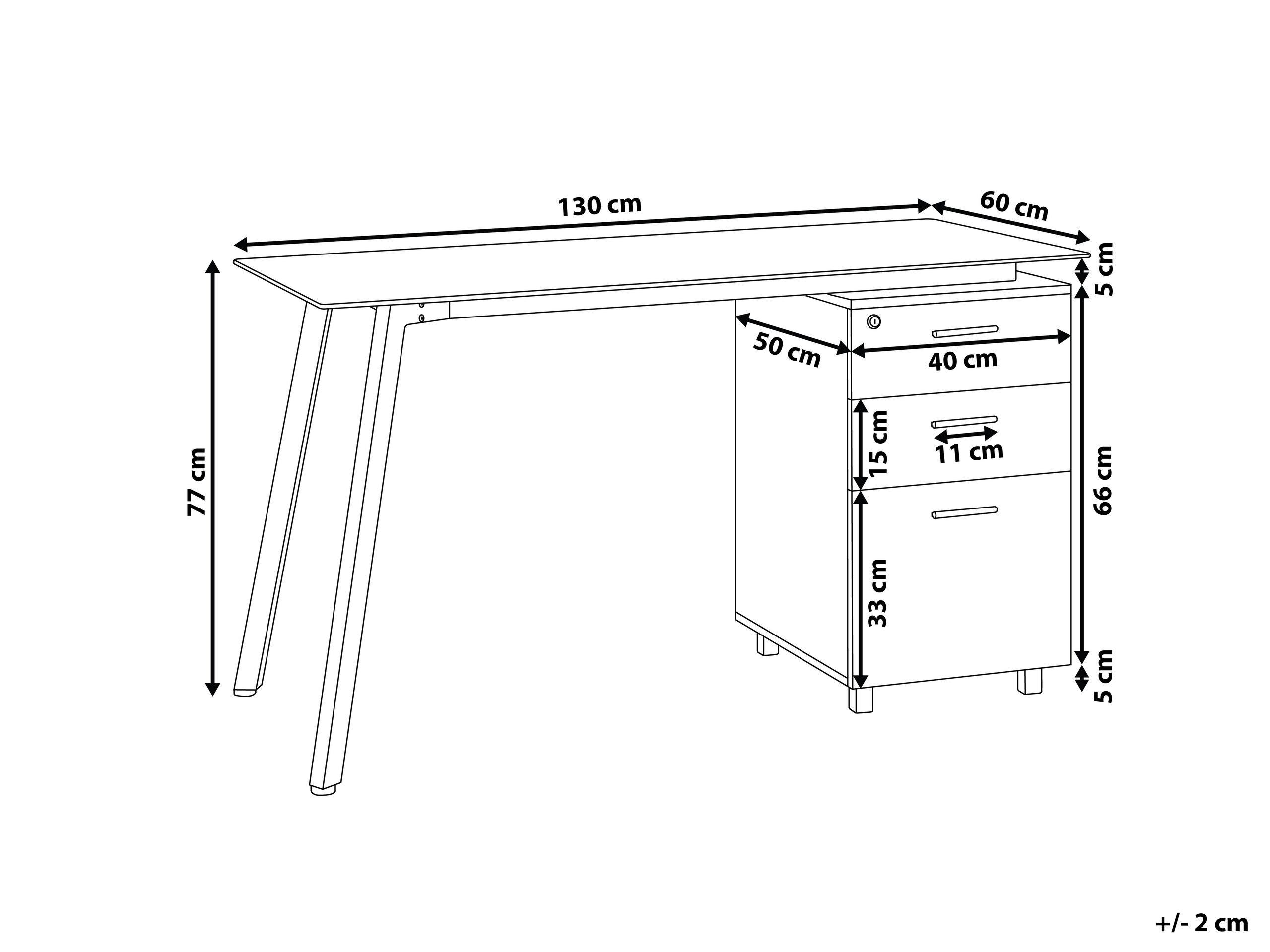 Beliani Table de bureau en Plexiglass Moderne MONTEVIDEO  