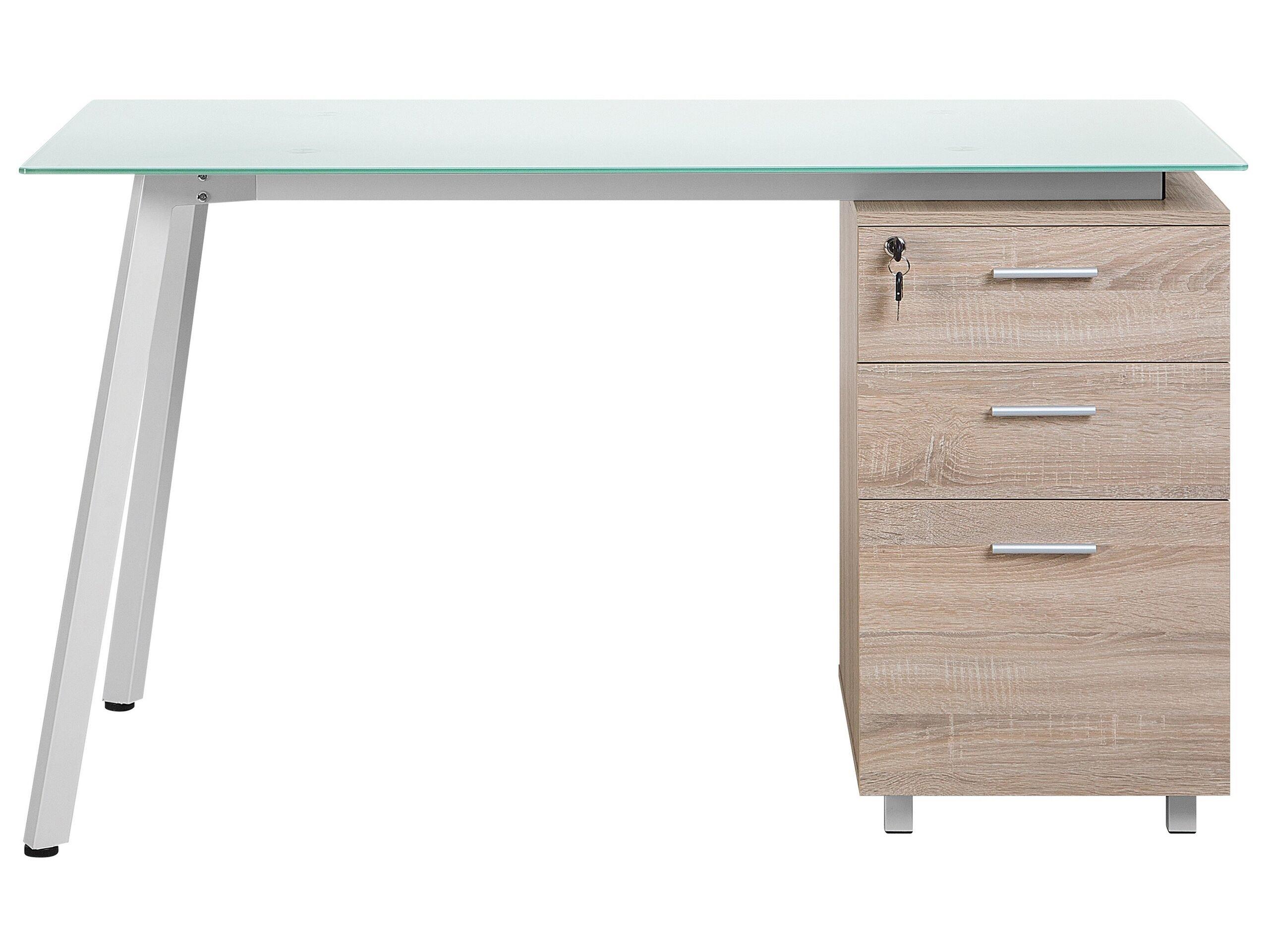 Beliani Table de bureau en Plexiglass Moderne MONTEVIDEO  