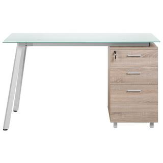 Beliani Table de bureau en Plexiglass Moderne MONTEVIDEO  