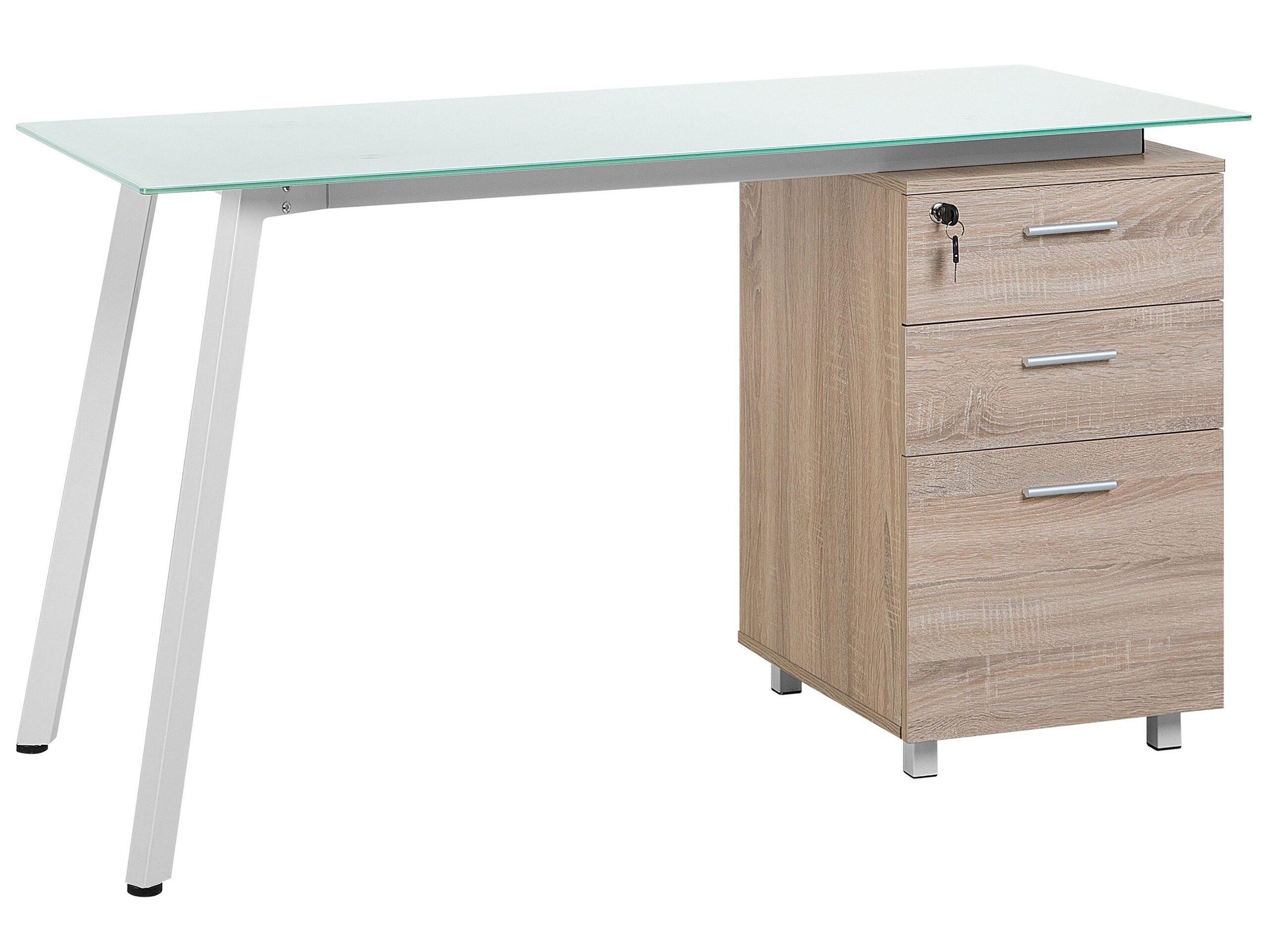 Beliani Table de bureau en Plexiglass Moderne MONTEVIDEO  