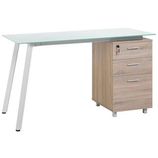 Beliani Table de bureau en Plexiglass Moderne MONTEVIDEO  