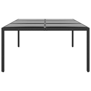 VidaXL Table de jardin rotin synthétique  