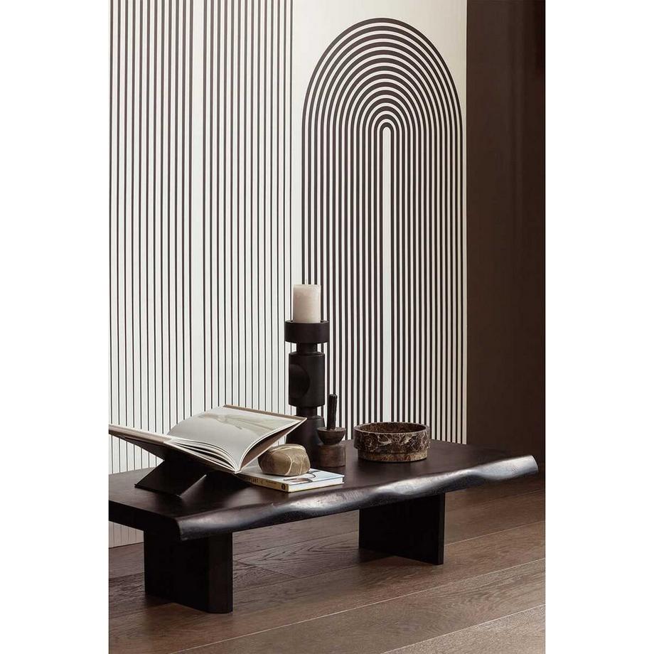 mutoni Table basse Cali bois de manguier noir 120x28  