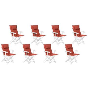 Lot de 8 coussins de jardin en Polyester Moderne MAUI