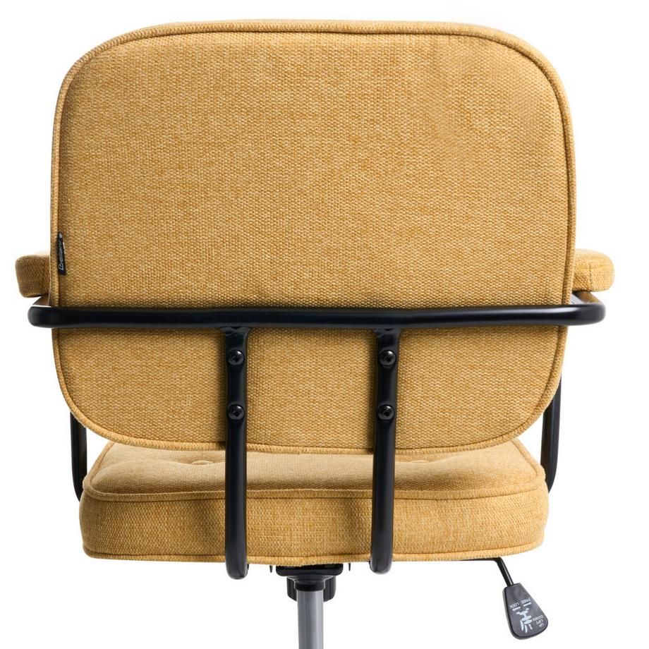 Beliani Chaise de bureau en Tissu Rétro PAWNEE  
