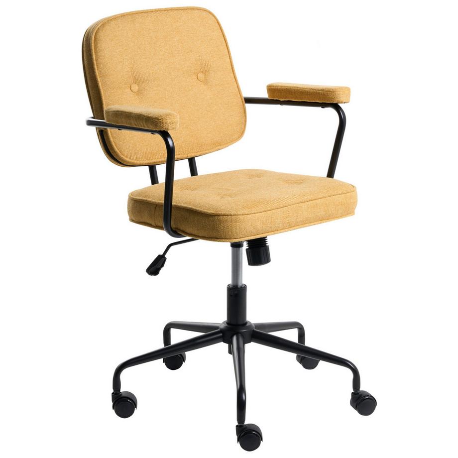 Chaise de bureau en Tissu Rétro PAWNEE