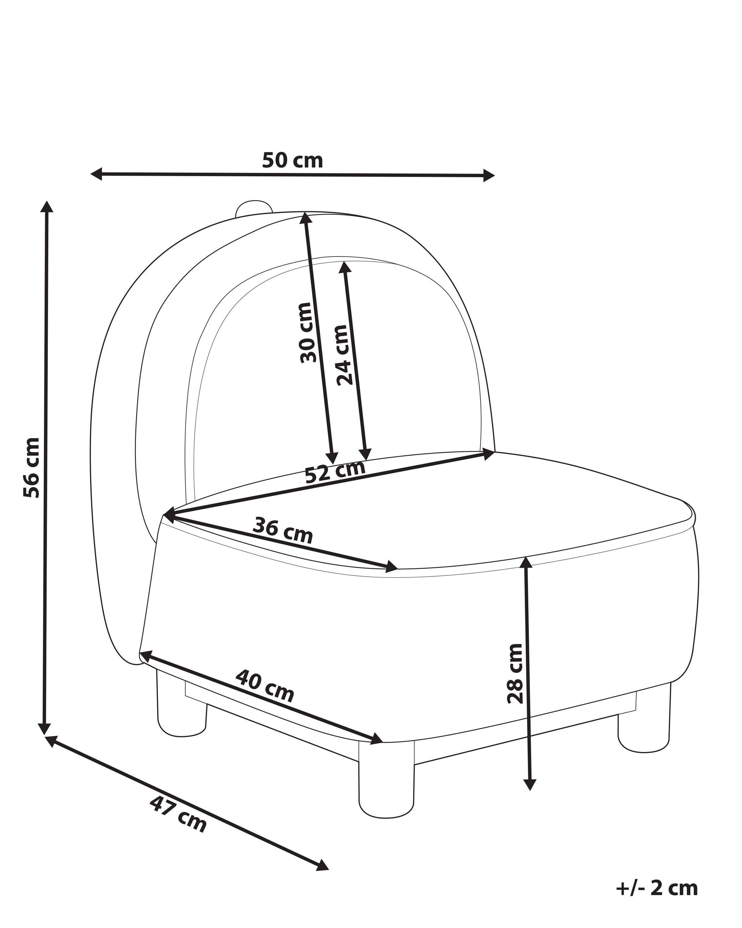 Beliani Chaise pour enfant en Polyester Moderne FABORG  