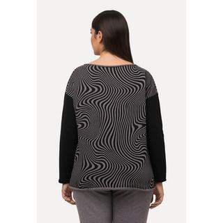 Ulla Popken Felpa Loungewear Oversize Girocollo Maniche Lunghe  