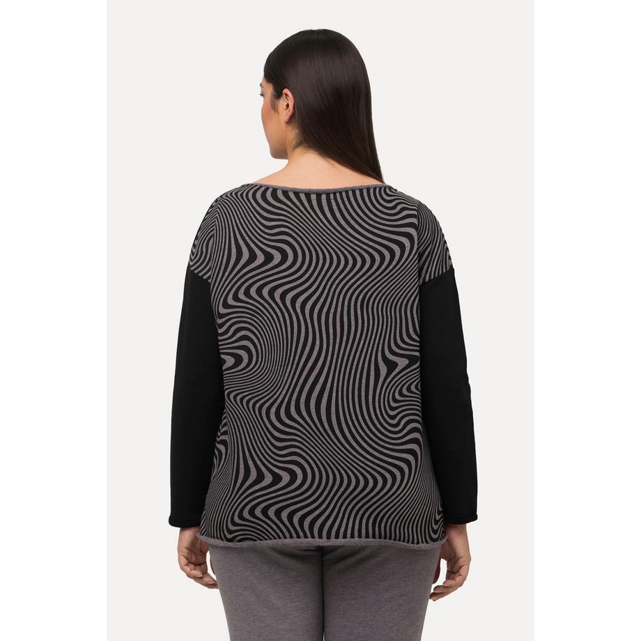 Ulla Popken Pull Loungewear Oversize Col Rond Manches Longues  