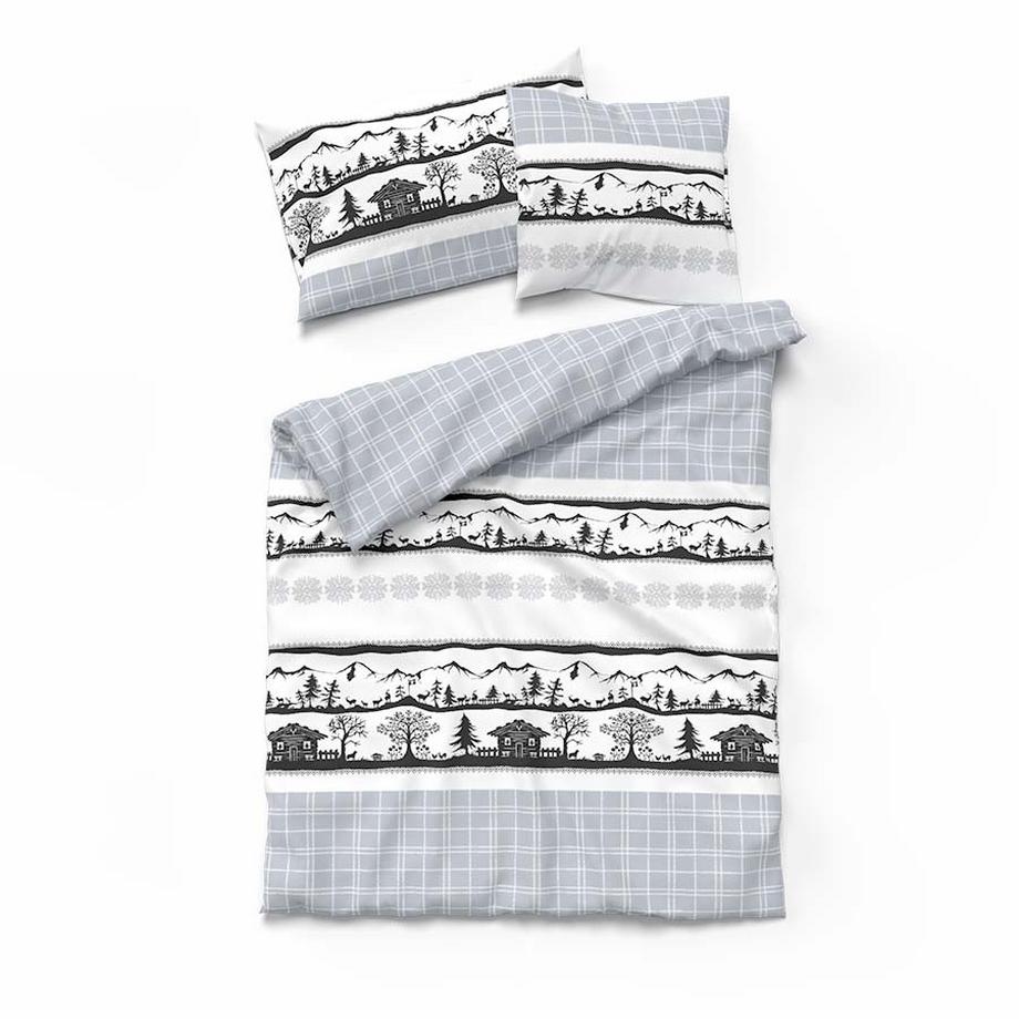 Lotus Bettwaren Albula Renforcé Kopfkissenbezug  