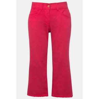 Ulla Popken  Jeans Mary, weites Bein, Fransensaum, Stretch 